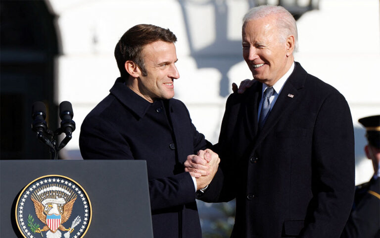 ΗΠΑ: Ο Μπάιντεν υποδέχθηκε τον Μακρόν στον Λευκό Οίκο – «Ουσιαστικής σημασίας» η συμμαχία με τη Γαλλία
