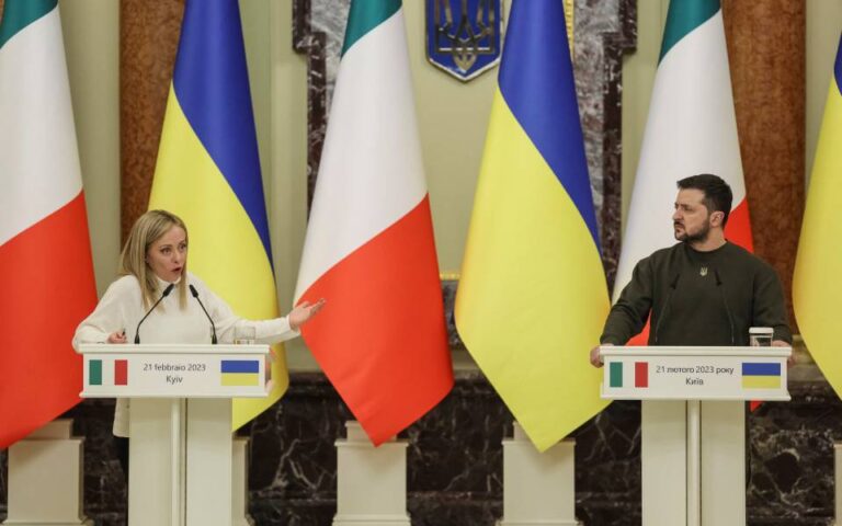 Μελόνι: H Ιταλία «δεν θα διστάσει» σε ό,τι αφορά τη στήριξη της Ουκρανίας