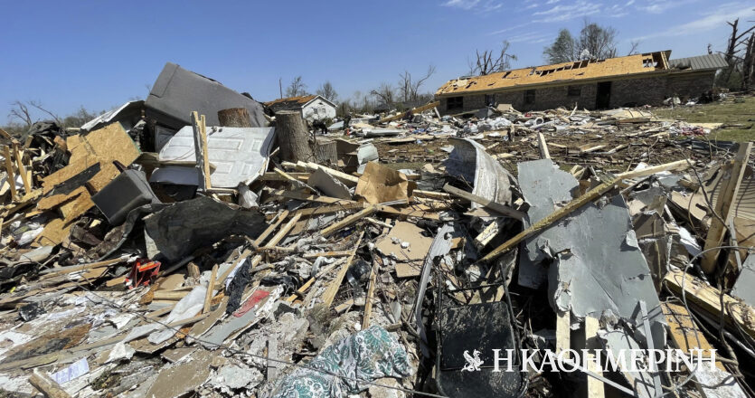 Στους 25 οι νεκροί από τους ανεμοστρόβιλους στο Μισισίπι – Ο Μπάιντεν αποδέσμευσε ομοσπονδιακή βοήθεια