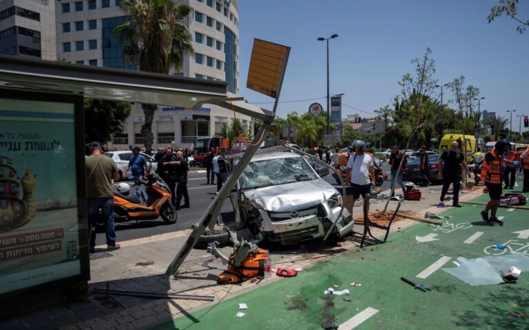 Τελ Αβίβ: Επίθεση Παλαιστινίου με αυτοκίνητο – Τουλάχιστον 6 τραυματίες