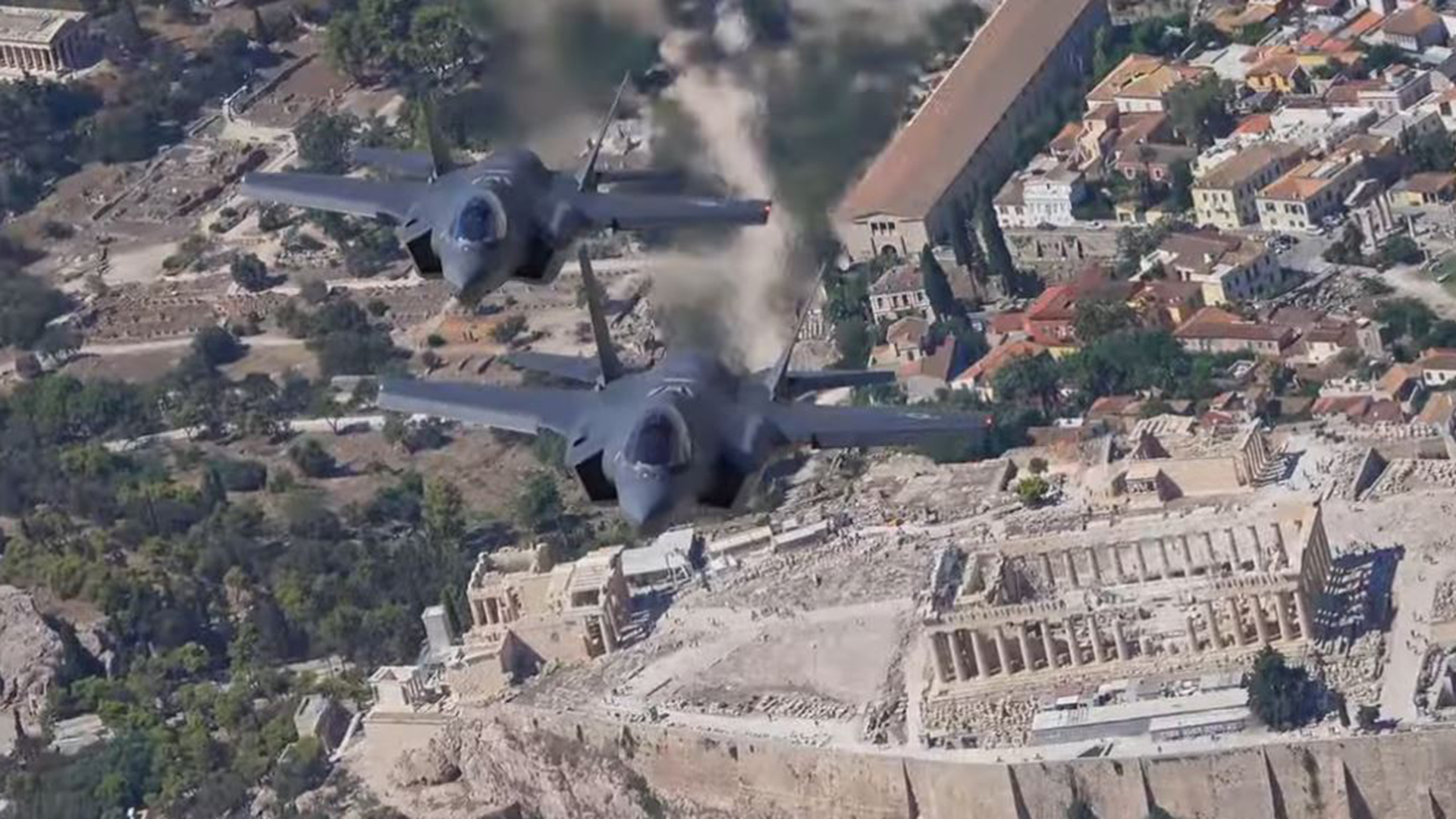 Βίντεο: Τα αμερικανικά F-35 πάνω από την Ακρόπολη