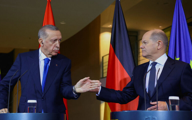 Ασυμφωνία Σολτς – Ερντογάν στο Μεσανατολικό: «Εχουμε πολύ διαφορετικές απόψεις»