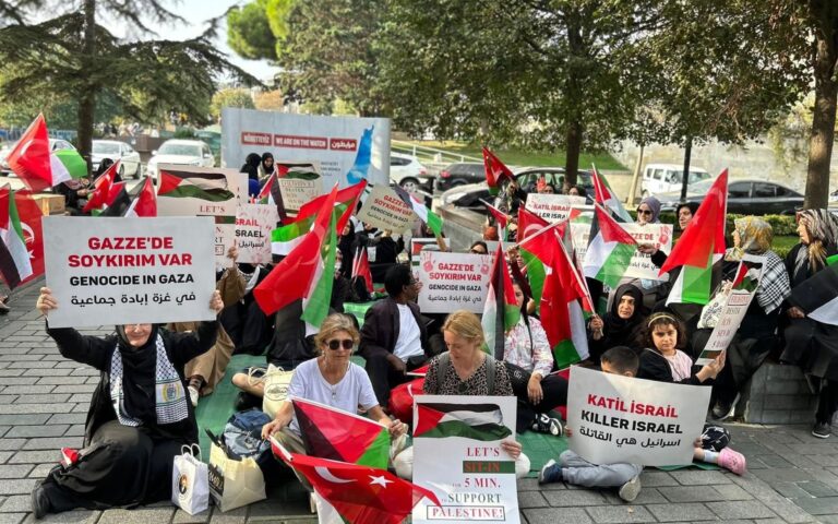 Η κόρη του Ερντογάν σε διαμαρτυρία για την Παλαιστίνη