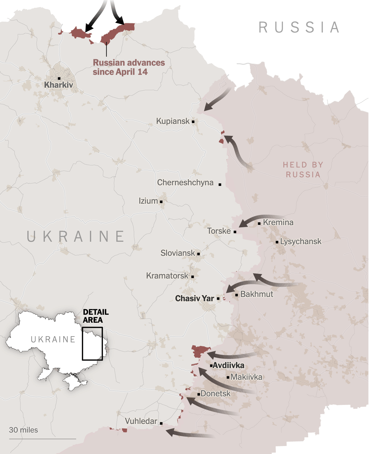 Πόλεμος στην Ουκρανία: Εδαφικά κέρδη για τη Ρωσία – Συναγερμός στο Κίεβο-1