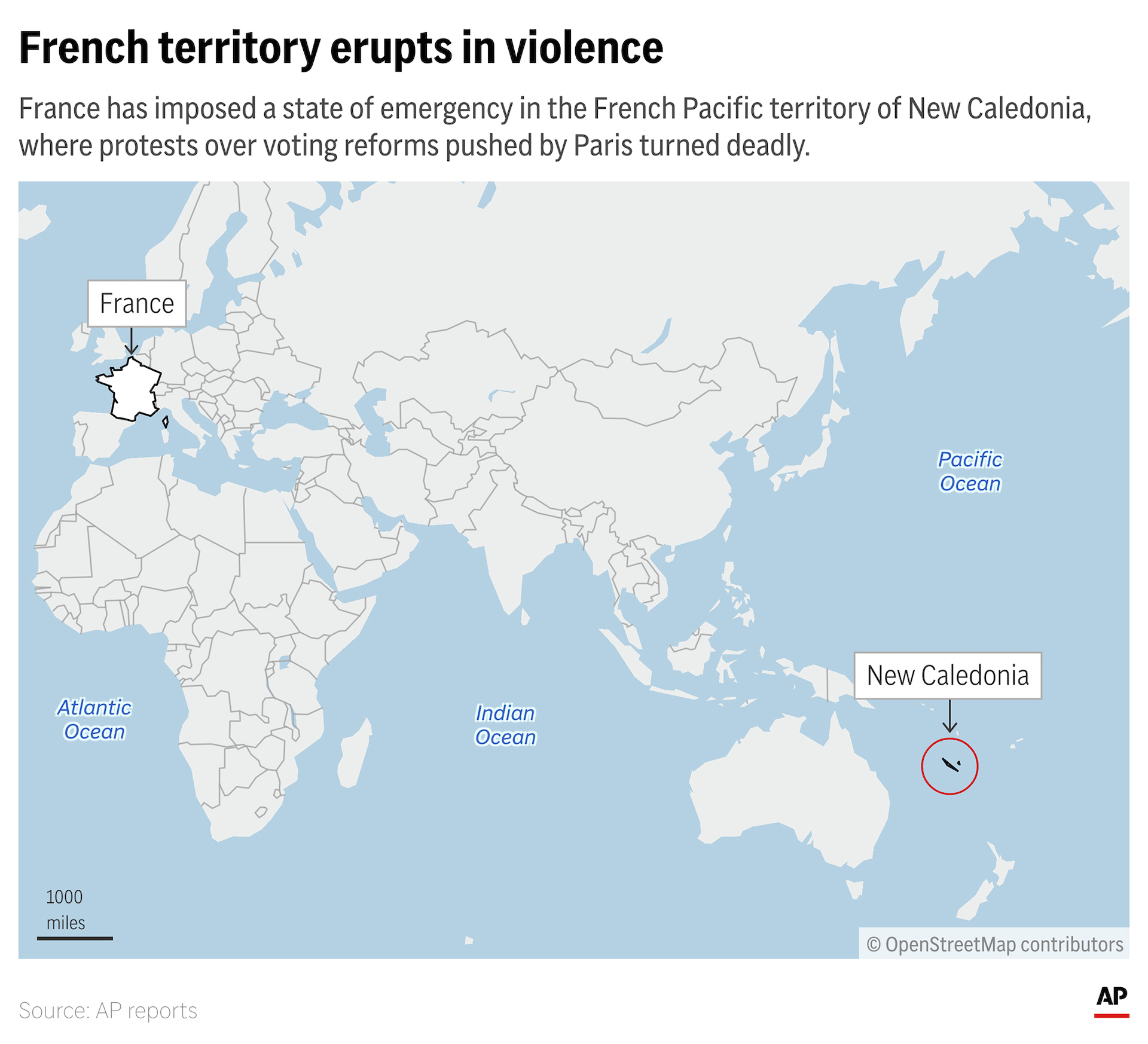 Κρίση στη γαλλική Νέα Καληδονία: Γιατί έχει σημασία για την Ευρώπη-1