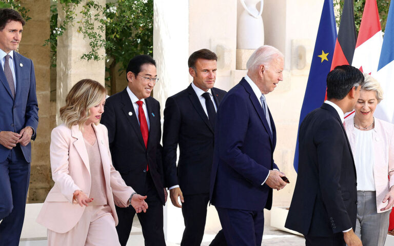 Η Μελόνι υποδέχεται την κουρασμένη Δύση – Οι G7 στηρίζουν τον Ζελένσκι