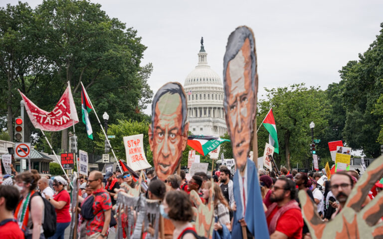 ΗΠΑ: Χιλιάδες διαδηλωτές κατά του πολέμου στη Γάζα συγκεντρώνονται στο Καπιτώλιο