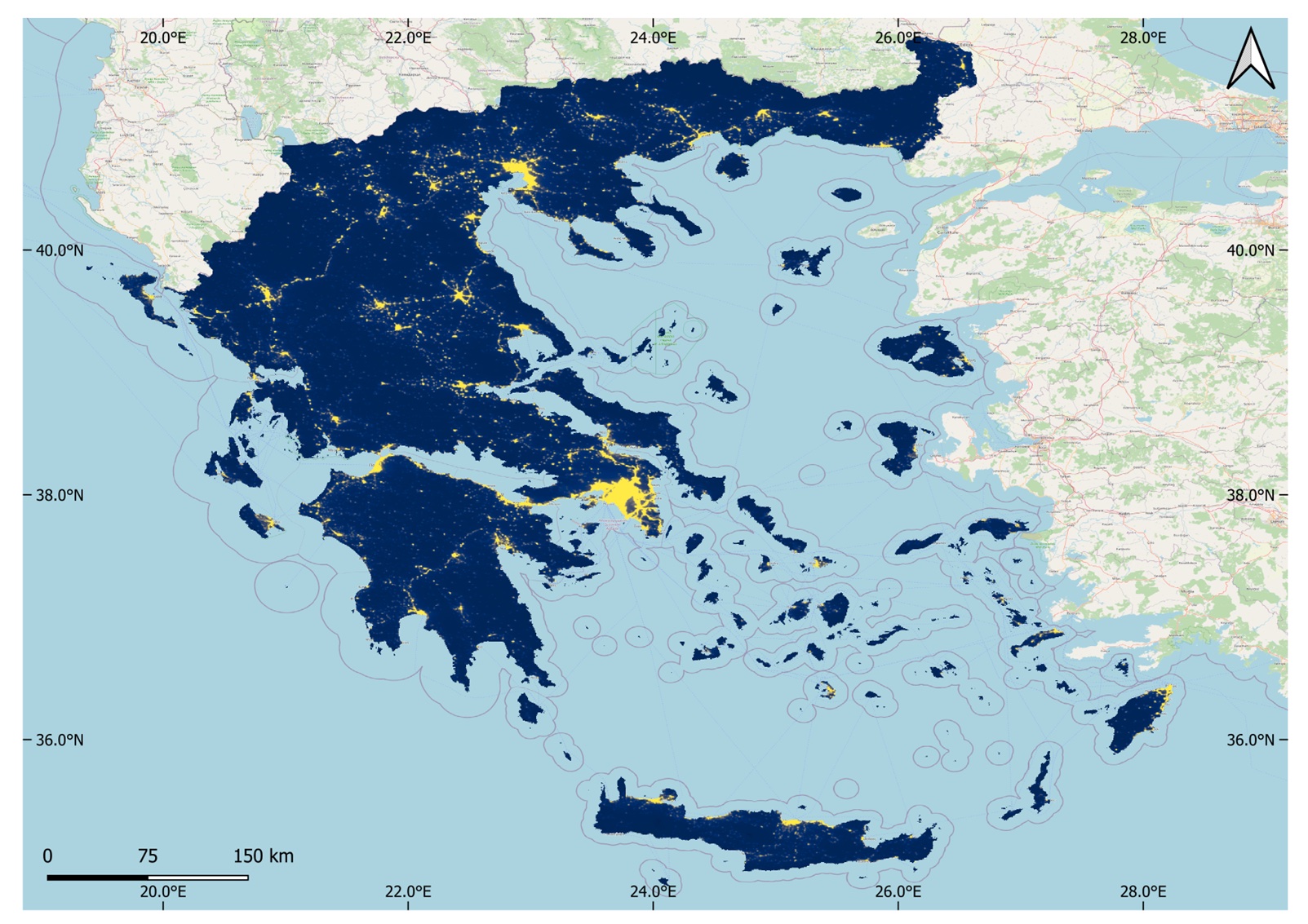 Τι αποκαλύπτουν τα νυχτερινά φώτα για την Ελλάδα-6